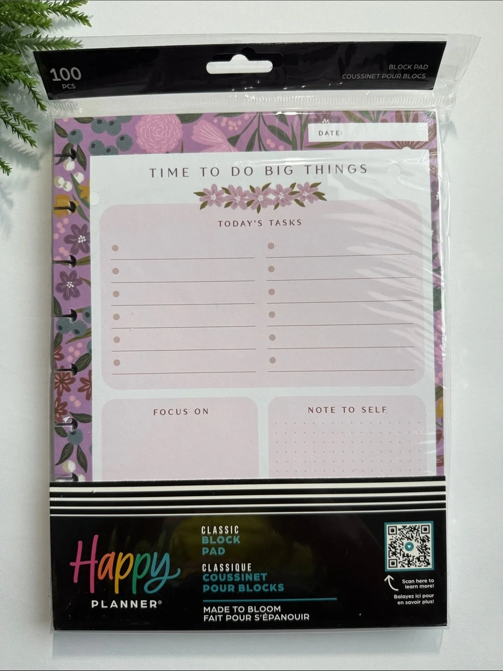 🎀  Happy Planner block note journal pad